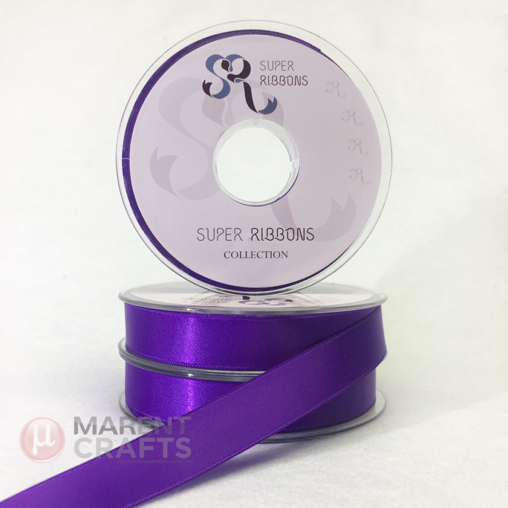 Super Ribbons Double Faced Satin Ribbon | Marent Crafts UK